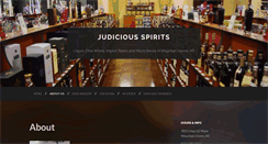 Desktop Screenshot of judiciousspirits.com